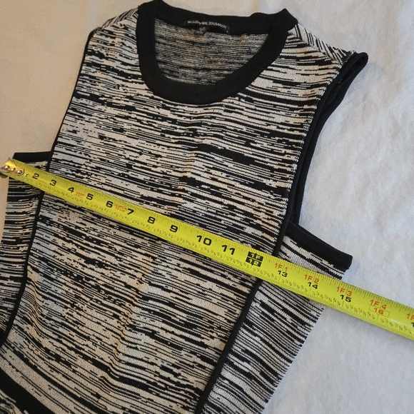 WGB Walter Baker Black & Grey Space Dye Stretch Knit Fit & Flare Dress - Picture 7 of 12